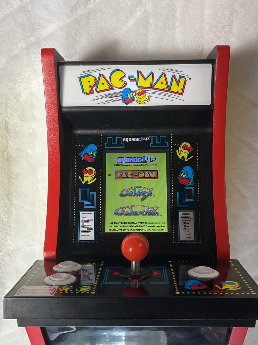 ARCADE 1UP PAC MAN GALAGA GALAXIAN